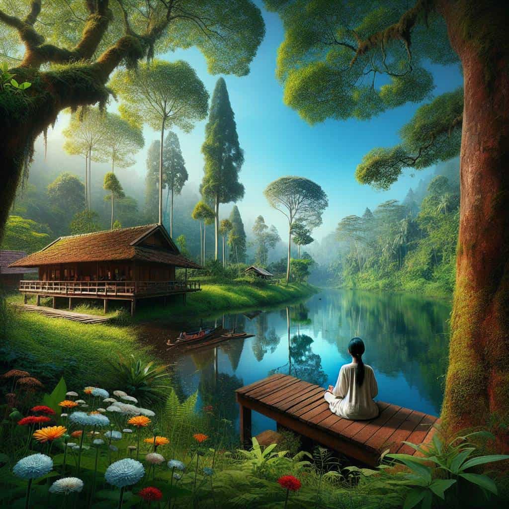 Mindfulness retreat isn't the answer, serene escape.