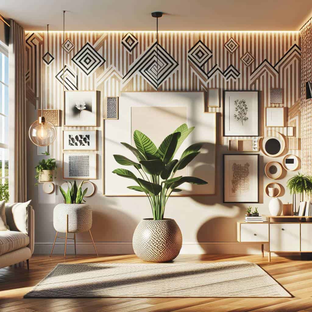 Renter-friendly upgrades in stylish apartment.