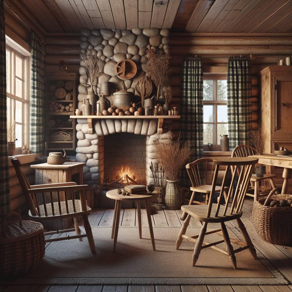 Rustic cabin decor inspiration with cozy ambiance.