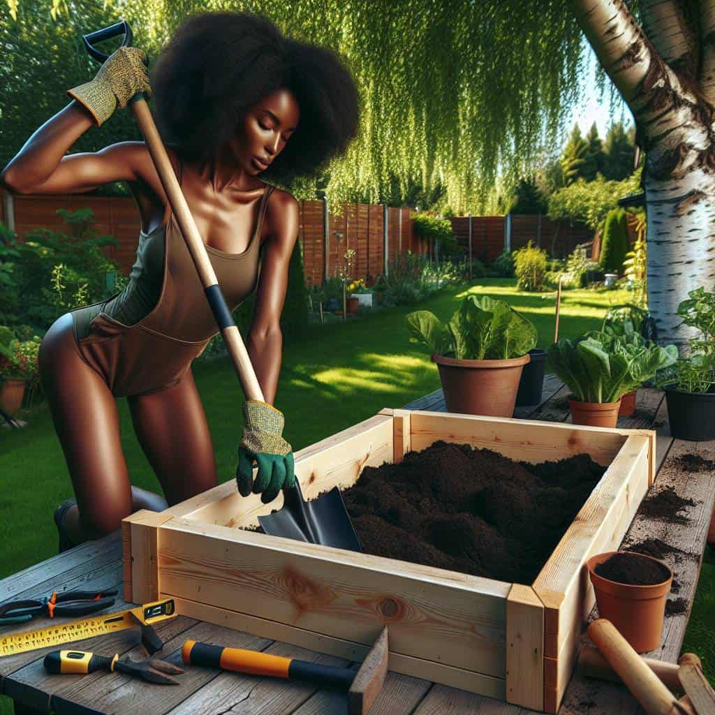 How to build a raised garden bed.