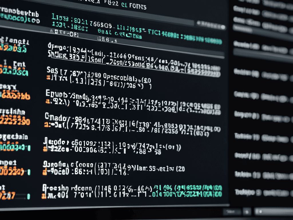 Mastering Monospaced Fonts Coding Example