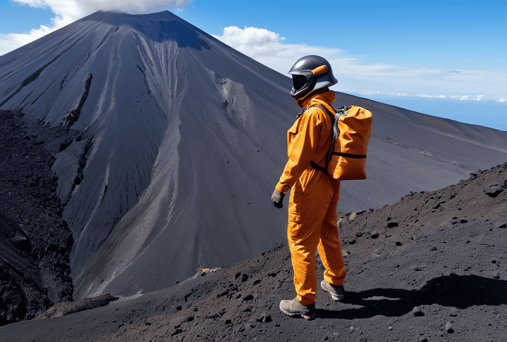 Volcano Boarding Nicaragua down active slope