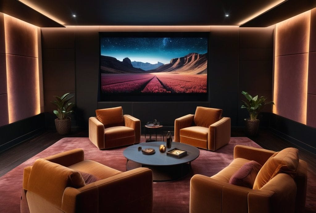 Micro-LED displays for home cinema systems