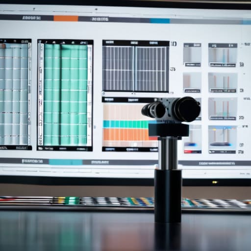 MTF Chart Optical Calibration Rig setup.