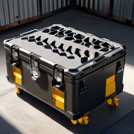 Modular Tool-Chest Flight Cases for transport.
