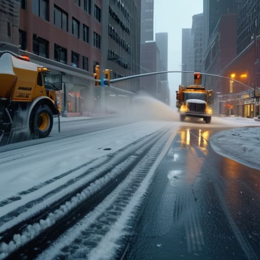 How snow clearing works in a large city.